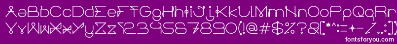 ElectricCityBold Font – White Fonts on Purple Background