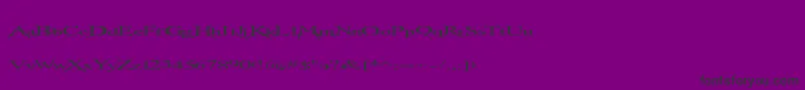 Transmutation Font – Black Fonts on Purple Background