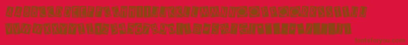 Weitere Informationen zur VintagePunk-Schriftart VintagePunk-Schriftart – Braune Schriften auf rotem Hintergrund