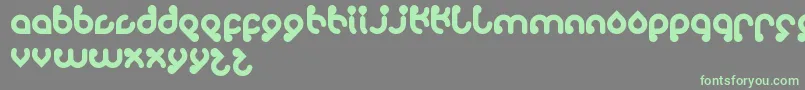 Monica Font – Green Fonts on Gray Background