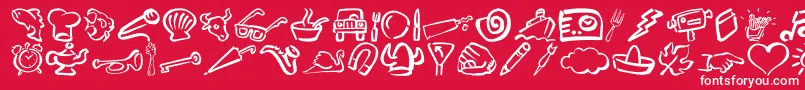 Dfdiversities Font – White Fonts on Red Background
