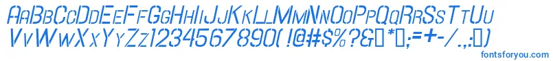 Hallandalestencilit.Sc Font – Blue Fonts on White Background