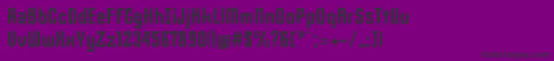 Slimjim-fontti – mustat fontit violetilla taustalla