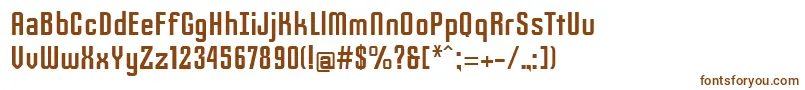 Шрифт Slimjim – коричневые шрифты на белом фоне
