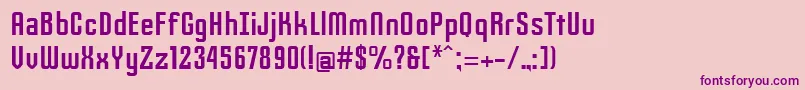 Slimjim Font – Purple Fonts on Pink Background