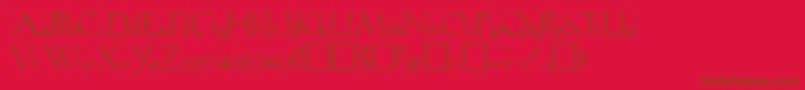 GabelLite Font – Brown Fonts on Red Background