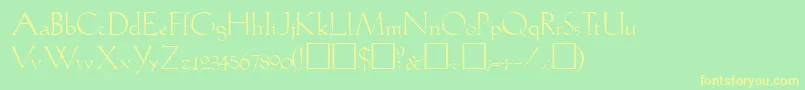 More about GabelLite Font GabelLite Font – Yellow Fonts on Green Background