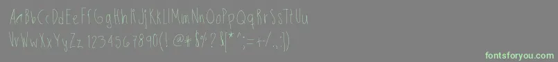 Skinnybitch Font – Green Fonts on Gray Background