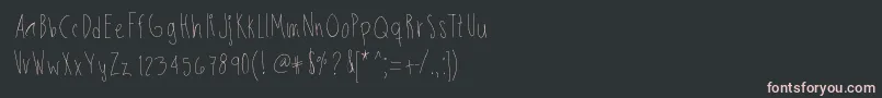 Skinnybitch Font – Pink Fonts on Black Background