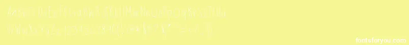 Skinnybitch Font – White Fonts on Yellow Background
