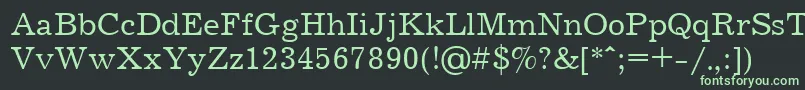Journalctt Font – Green Fonts on Black Background