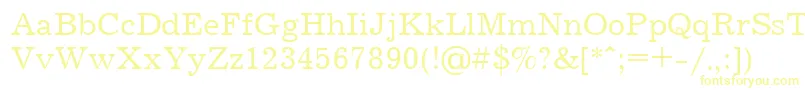 Journalctt Font – Yellow Fonts on White Background