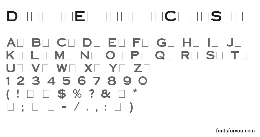 Шрифт DeicesEngravedCapsSsi – алфавит, цифры, специальные символы