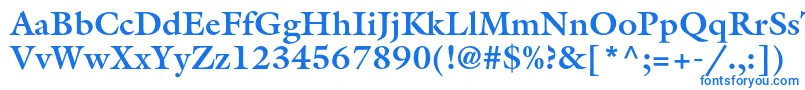 GalliardstdBold Font – Blue Fonts on White Background