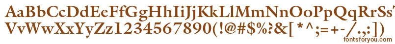 Шрифт GalliardstdBold – коричневые шрифты на белом фоне