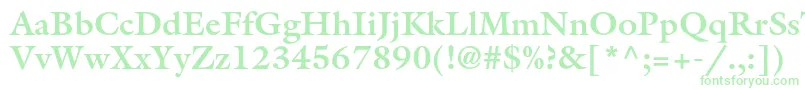GalliardstdBold Font – Green Fonts on White Background