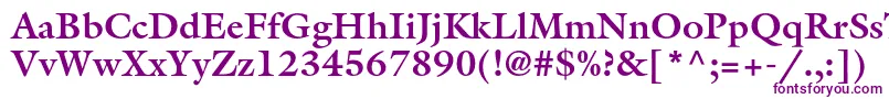 GalliardstdBold Font – Purple Fonts on White Background