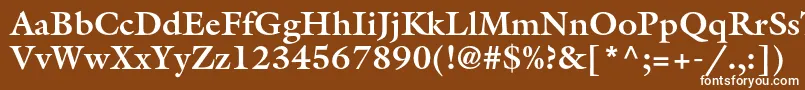 GalliardstdBold Font – White Fonts on Brown Background