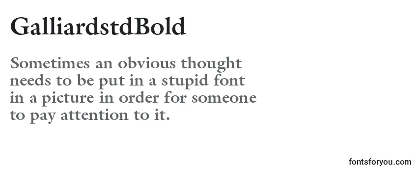 GalliardstdBold Font