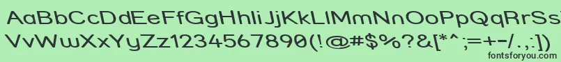Strcmri Font – Black Fonts on Green Background