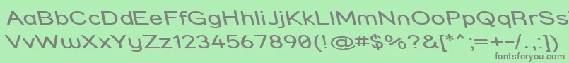 Strcmri Font – Gray Fonts on Green Background
