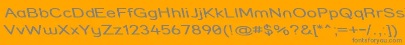Strcmri Font – Gray Fonts on Orange Background