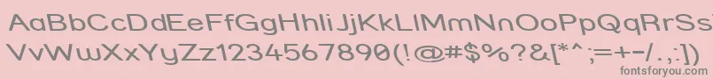 Strcmri Font – Gray Fonts on Pink Background