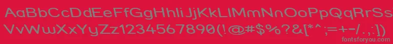 Strcmri-Schriftart – Graue Schriften auf rotem Hintergrund