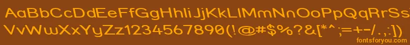 Strcmri Font – Orange Fonts on Brown Background