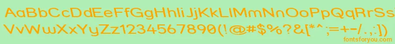 Strcmri Font – Orange Fonts on Green Background