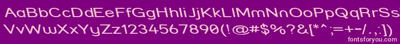 Strcmri Font – Pink Fonts on Purple Background