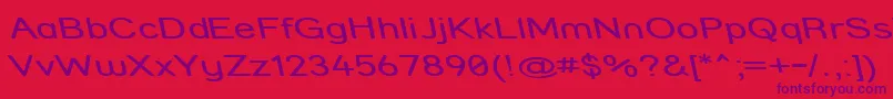 Strcmri Font – Purple Fonts on Red Background
