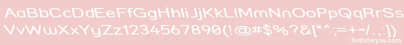 Strcmri Font – White Fonts on Pink Background