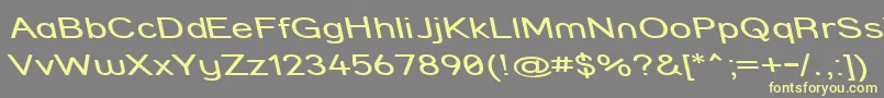 Strcmri Font – Yellow Fonts on Gray Background