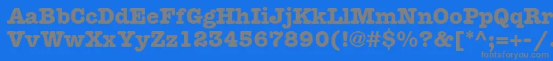 KeyboardSsiBold Font – Gray Fonts on Blue Background