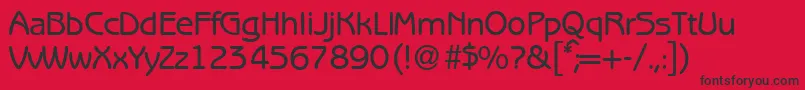 B691SansMediumRegular Font – Black Fonts on Red Background