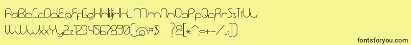 Lisätietoja DawnerLight-fontista DawnerLight-fontti – mustat fontit keltaisella taustalla