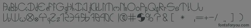 NightsOut Font – Black Fonts on Gray Background