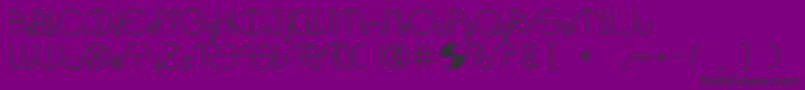 NightsOut Font – Black Fonts on Purple Background