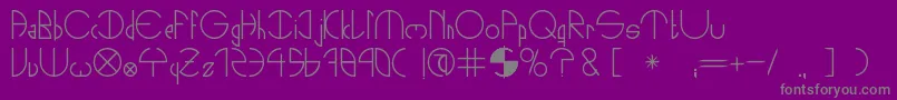 NightsOut Font – Gray Fonts on Purple Background
