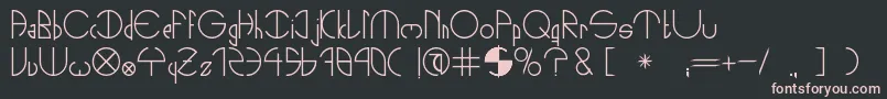 NightsOut Font – Pink Fonts on Black Background
