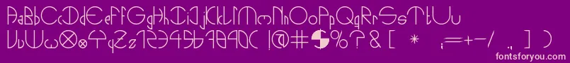 NightsOut Font – Pink Fonts on Purple Background