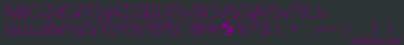NightsOut Font – Purple Fonts on Black Background