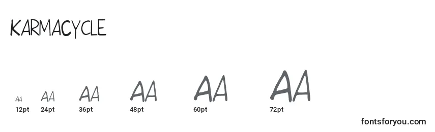 KarmaCycle Font Sizes