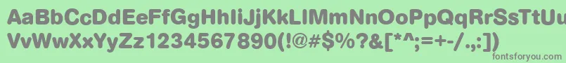 ArezzoRoundedBoldRegular Font – Gray Fonts on Green Background