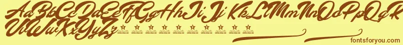 More about AltavistaPersonalUse Font AltavistaPersonalUse Font – Brown Fonts on Yellow Background