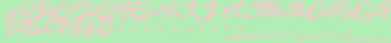 AltavistaPersonalUse Font – Pink Fonts on Green Background