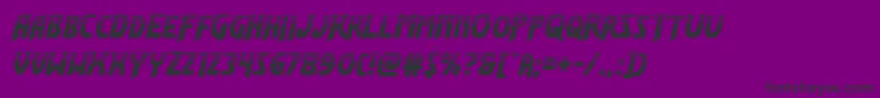 Flashrogershalf Font – Black Fonts on Purple Background