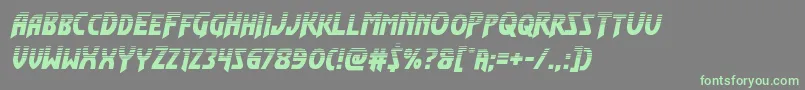 Flashrogershalf Font – Green Fonts on Gray Background