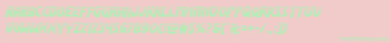 Flashrogershalf Font – Green Fonts on Pink Background